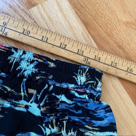 Free People Black Multicolor Wide-Leg Pants Lounge - Picture 9 of 11